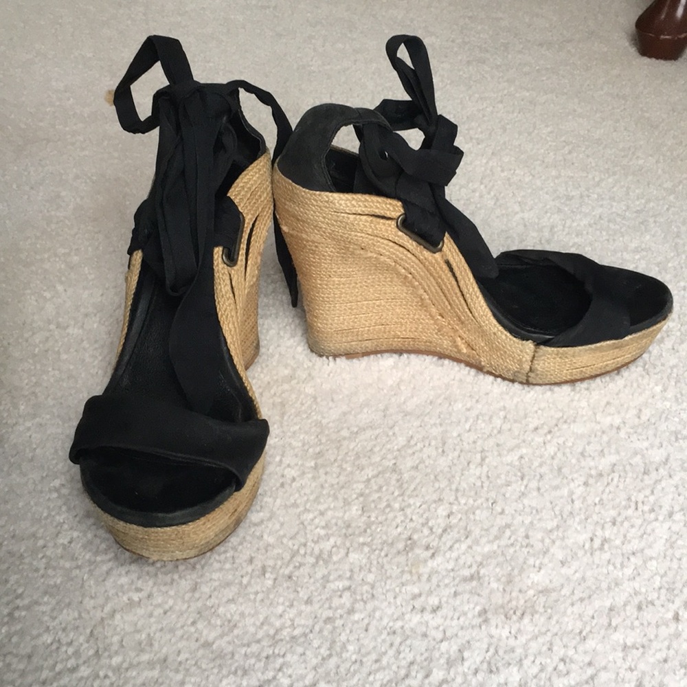 Ugg Jules lace up wedges size 7